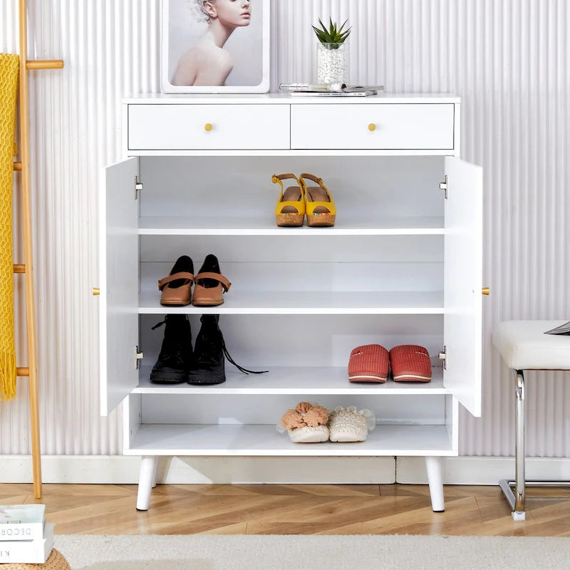Armario de almacenamiento moderno minimalista, zapatero de ratán japonés, armario de cabecera, muebles pequeños para el hogar.