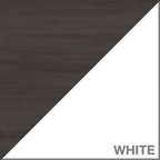 Vitrina con puerta de cristal esmerilado para escritorio en forma de L — Estantes abiertos y almacenamiento oculto, 71"L x 12.65"W x 35.81"H