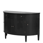 Mueble archivador de diseño curvo fabricado en chapa de madera maciza de fresno de Manchuria, estantes ajustables