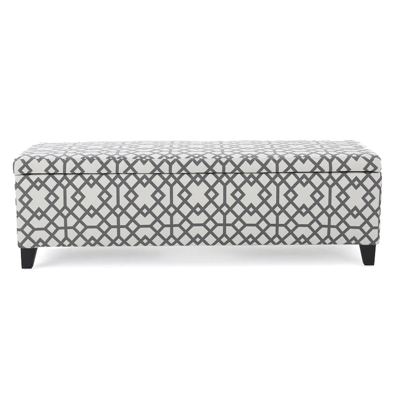 Banc de salle à manger rembourré de style transitoire moderne — Chêne foncé et bois d'hévéa, rembourré de mousse