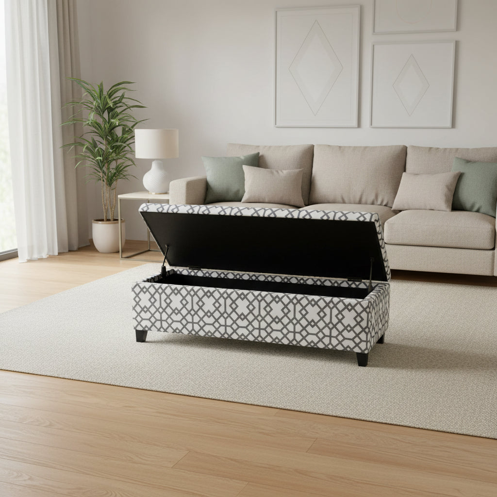 Banc de salle à manger rembourré de style transitoire moderne — Chêne foncé et bois d'hévéa, rembourré de mousse