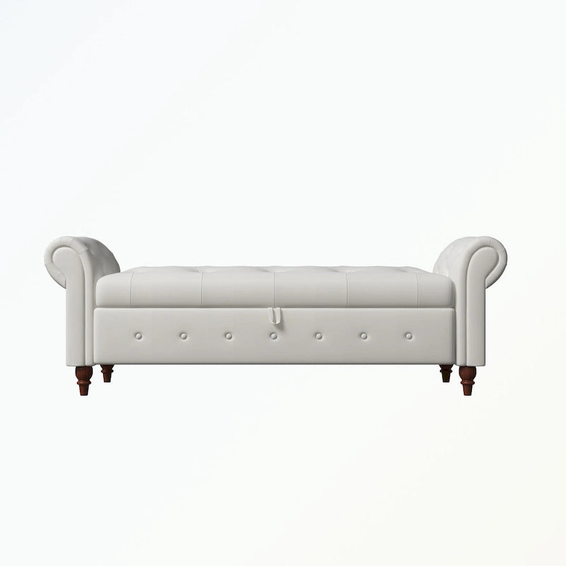 Banc de rangement capitonné — Chambre, entrée et salon