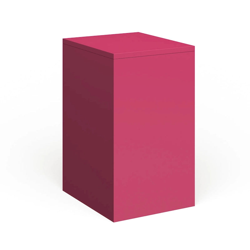 Archivador vertical con cierre de 2 cajones — Tamaño carta, completamente ensamblado, azul o rosa