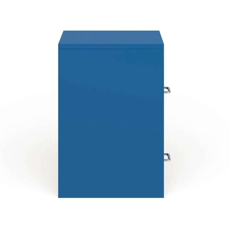 Archivador vertical con cierre de 2 cajones — Tamaño carta, completamente ensamblado, azul o rosa