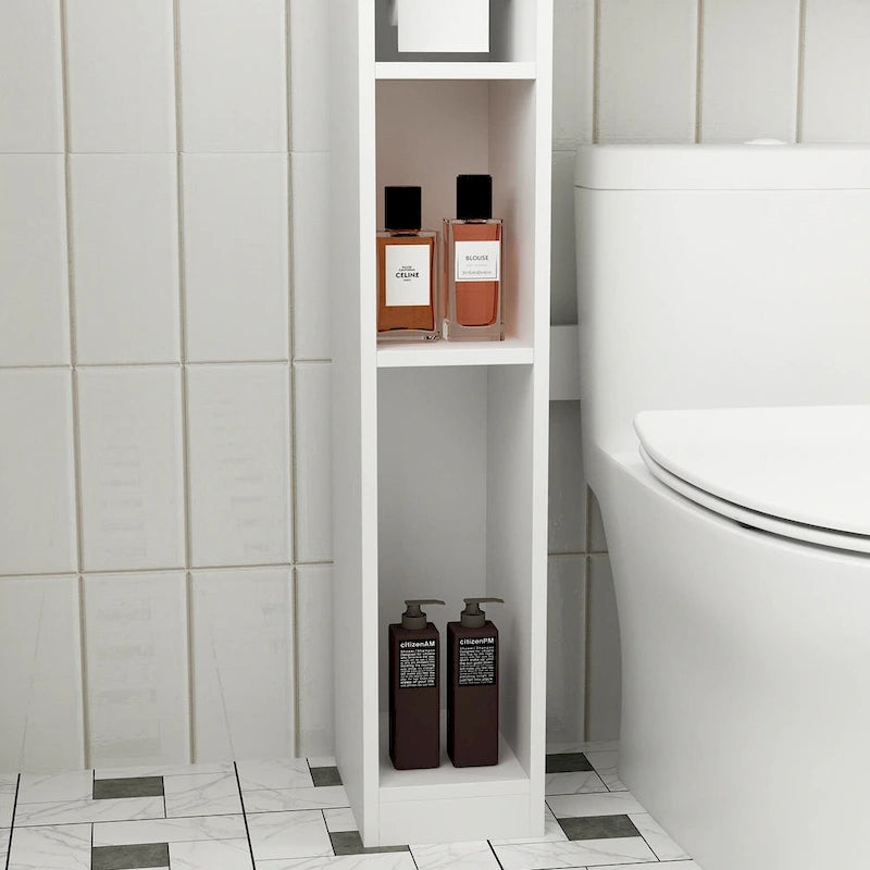 Armario sobre el inodoro, organizador de almacenamiento de baño de doble puerta - 31.5x70.9
