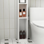 Armario sobre el inodoro, organizador de almacenamiento de baño de doble puerta - 31.5x70.9