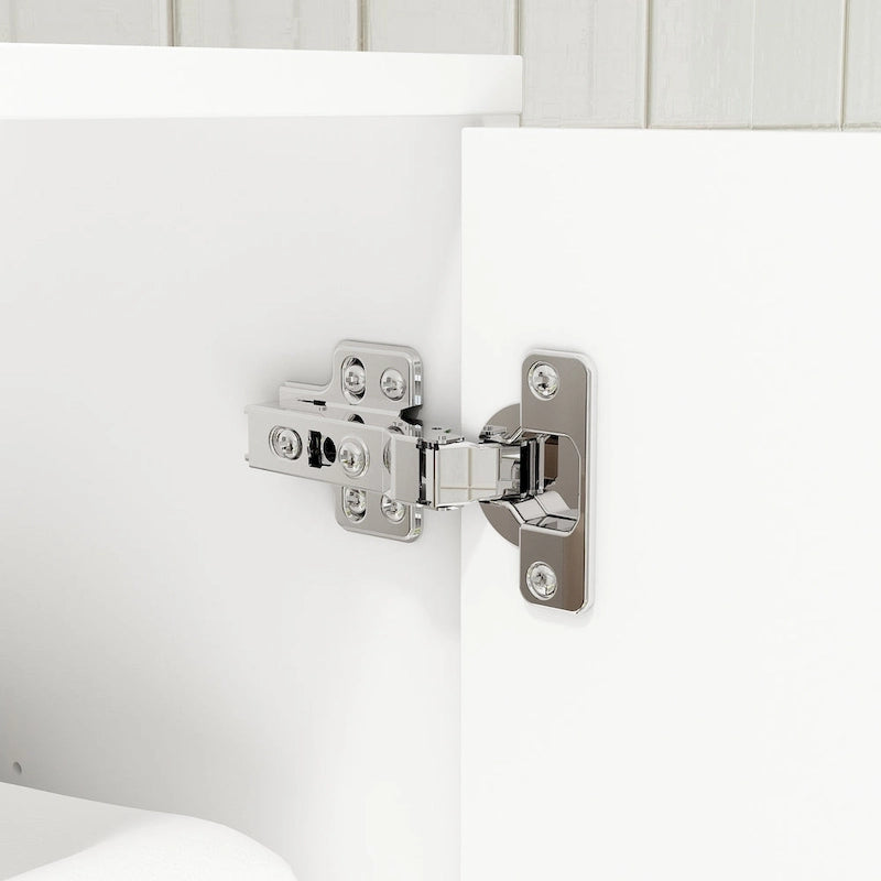 Armario sobre el inodoro, organizador de almacenamiento de baño de doble puerta - 31.5x70.9