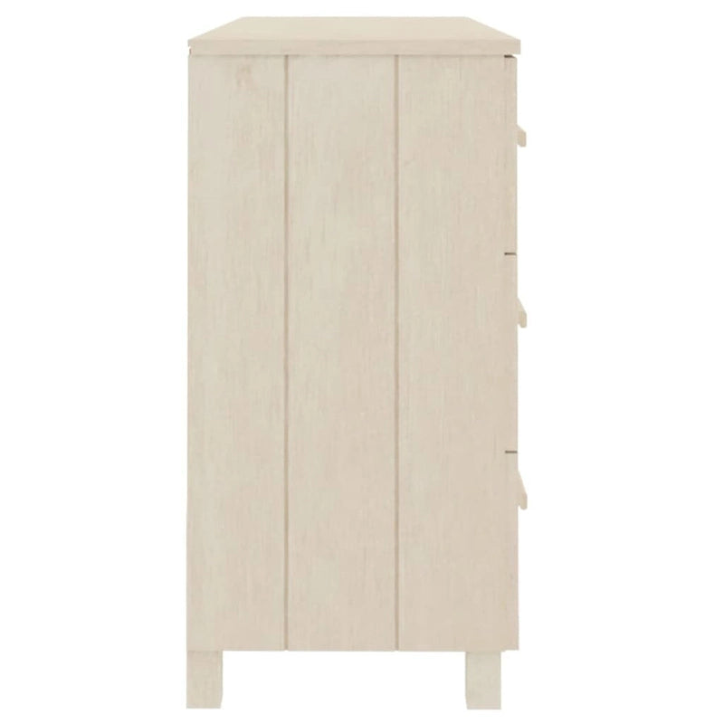 Aparador buffet de madera maciza de pino con 6 cajones de deslizamiento suave — 113 cm (An) x 40 cm (Pr) x 80 cm (Al)