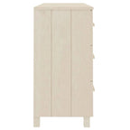 Aparador buffet de madera maciza de pino con 6 cajones de deslizamiento suave — 113 cm (An) x 40 cm (Pr) x 80 cm (Al)