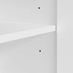 Zapatero estrecho de ratán con luz LED y estantes ajustables — Capacidad para hasta 16 pares