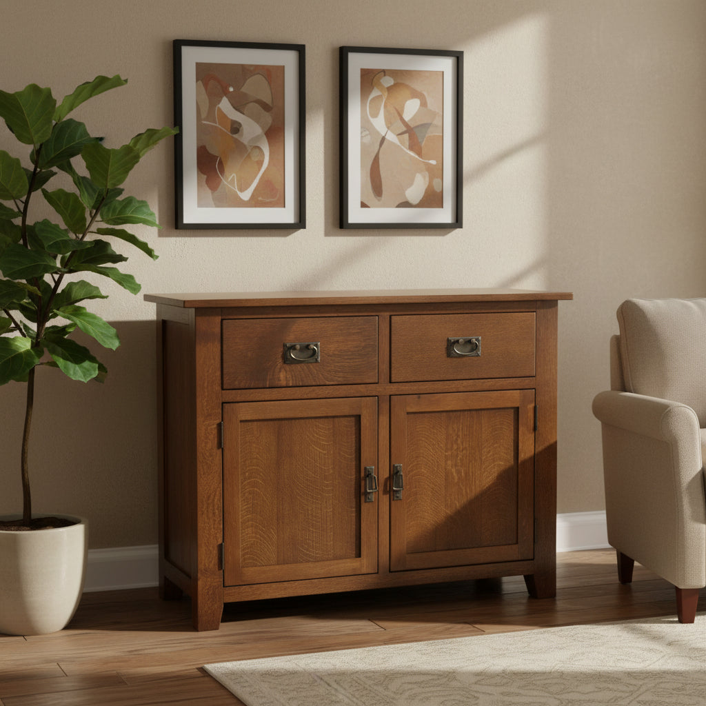 Mission 2 Door 2 Drawer Cabinet - N/A