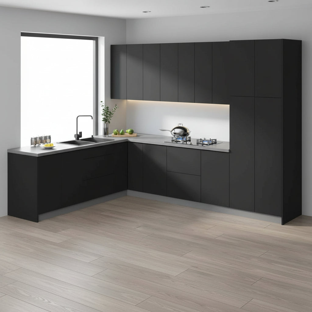 Kitchen Harmony Collection Black Color Base Size 8x10Ft Wide - 126x96