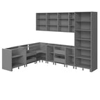 Mueble bajo de cocina negro — 8x10 pies de ancho (126"x96")