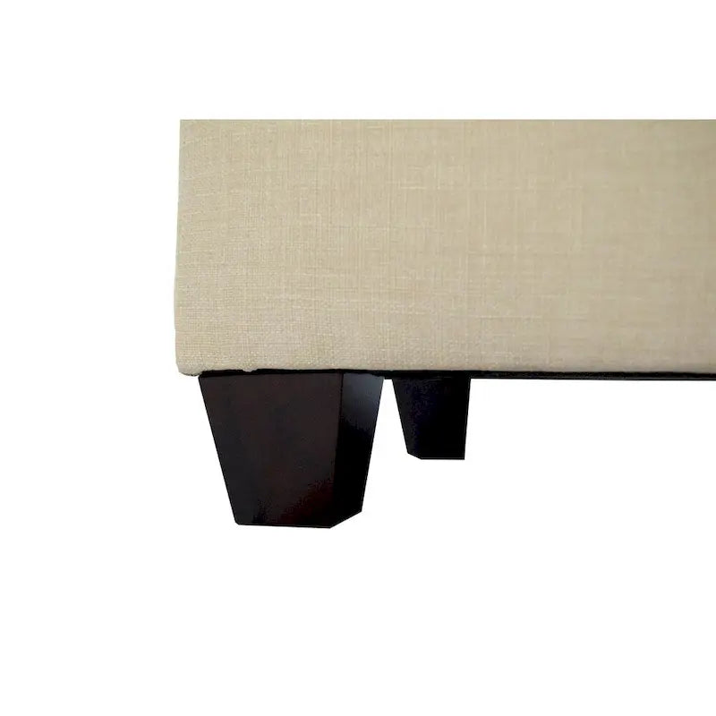 Banc de rangement capitonné à plateau relevable avec deux compartiments — Rangement pour chaussures et linge, 53" L