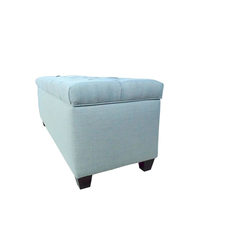 Banco de Almacenamiento Elevable con Tapa Acolchada de Capitón y Compartimentos Duales — Almacenamiento de Zapatos y Ropa Blanca, 134 cm de Ancho