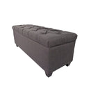 Banco de Almacenamiento Elevable con Tapa Acolchada de Capitón y Compartimentos Duales — Almacenamiento de Zapatos y Ropa Blanca, 134 cm de Ancho