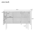 Aparador de 3 puertas Wide Wood de 47"