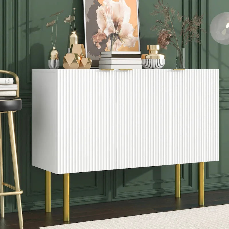 Aparador de 3 puertas Wide Wood de 47"