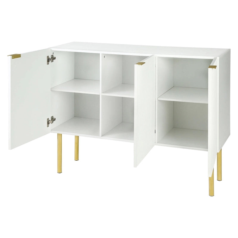 Aparador de 3 puertas Wide Wood de 47"