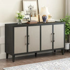 Mueble de estilo Lujo Ligero con cuatro puertas de lino, adecuado para sala de estar, estudio, entrada