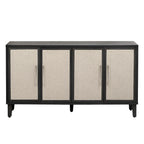 Mueble de estilo Lujo Ligero con cuatro puertas de lino, adecuado para sala de estar, estudio, entrada