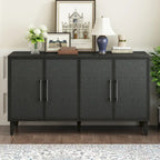 Mueble de estilo Lujo Ligero con cuatro puertas de lino, adecuado para sala de estar, estudio, entrada