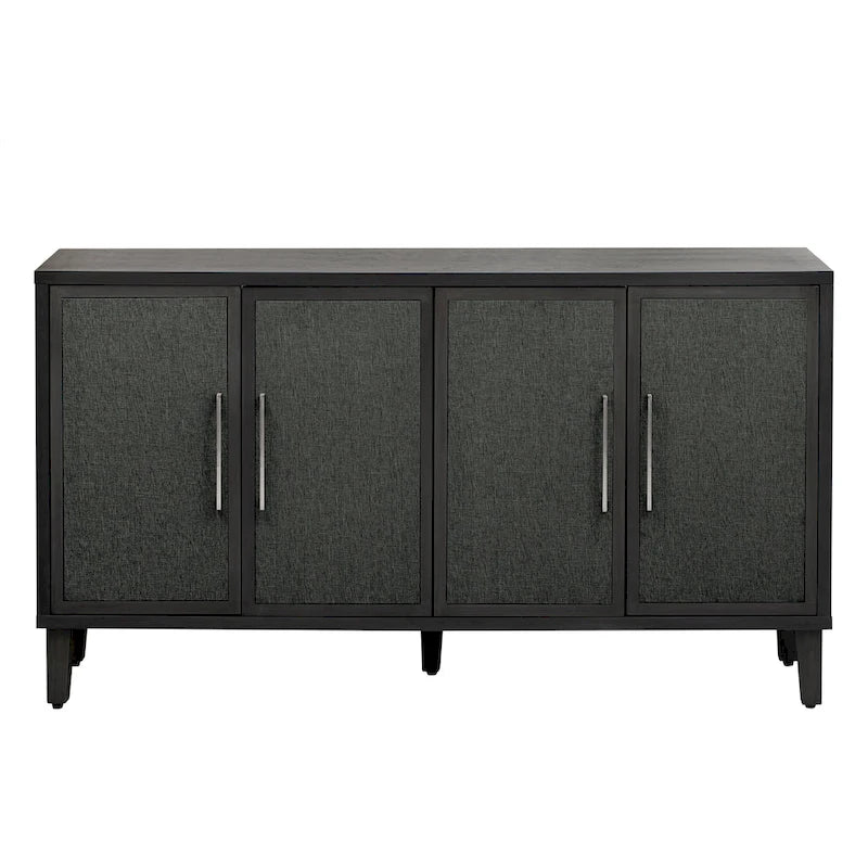 Mueble de estilo Lujo Ligero con cuatro puertas de lino, adecuado para sala de estar, estudio, entrada