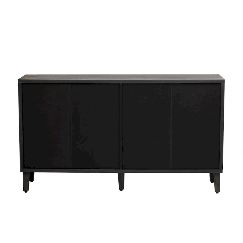 Mueble de estilo Lujo Ligero con cuatro puertas de lino, adecuado para sala de estar, estudio, entrada