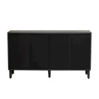 Mueble de estilo Lujo Ligero con cuatro puertas de lino, adecuado para sala de estar, estudio, entrada