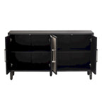 Mueble de estilo Lujo Ligero con cuatro puertas de lino, adecuado para sala de estar, estudio, entrada