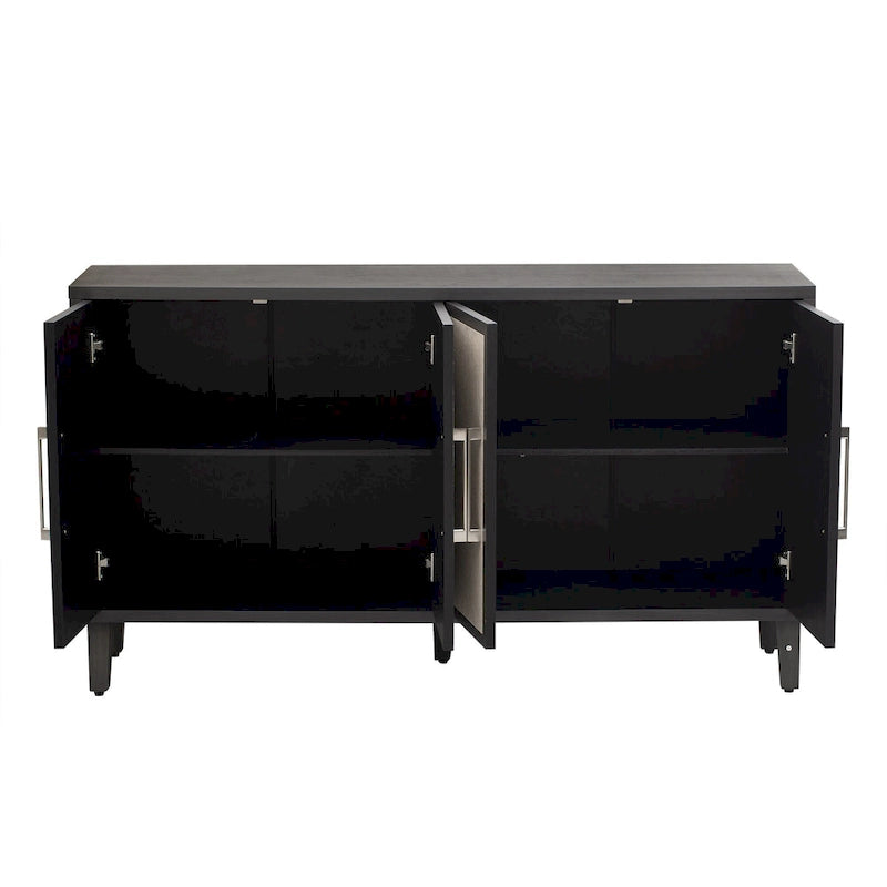 Mueble de estilo Lujo Ligero con cuatro puertas de lino, adecuado para sala de estar, estudio, entrada