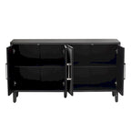 Mueble de estilo Lujo Ligero con cuatro puertas de lino, adecuado para sala de estar, estudio, entrada