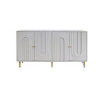 Aparador bufé moderno de madera lacada con 4 puertas