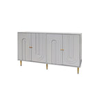 Aparador bufé moderno de madera lacada con 4 puertas