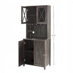 Mueble bar para licores y copas, armario de cocina con botellero
