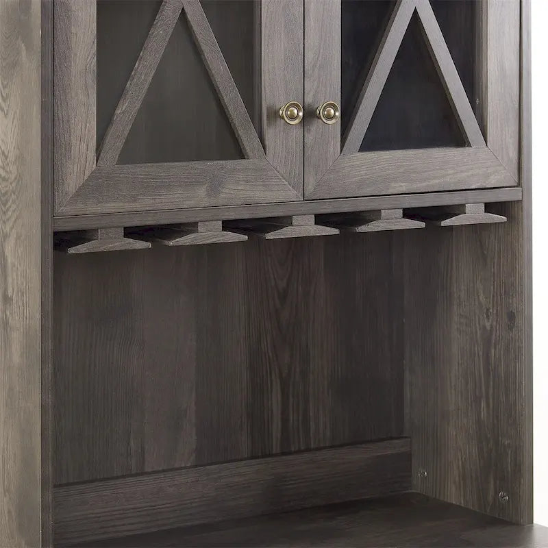 Meuble de bar pour l'alcool et les verres, Meuble de cuisine avec casier à vin
