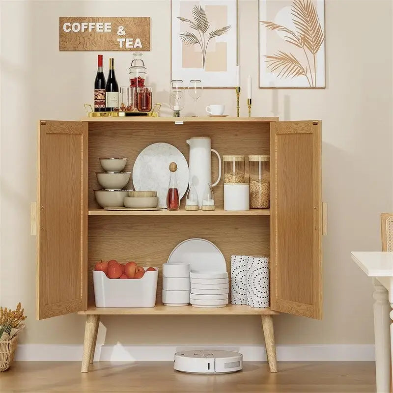 Meuble buffet avec étagère réglable — 30 cm (P) x 70 cm (L) x 79,5 cm (H)