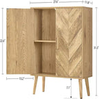 Mueble aparador con estante ajustable — 11.8"P x 27.6"An x 31.3"Al