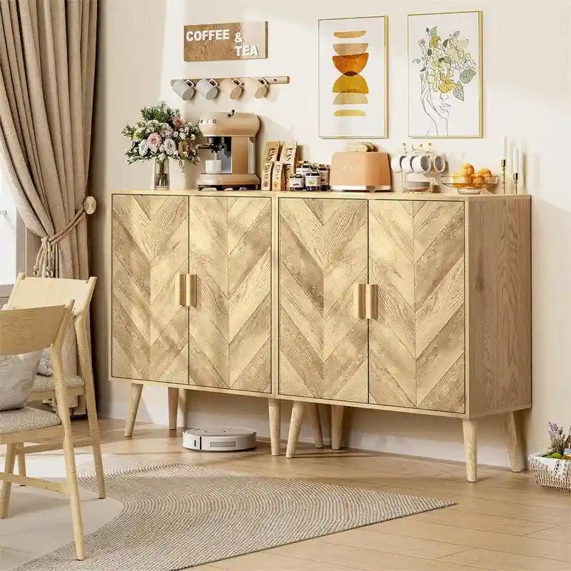 Meuble buffet avec étagère réglable — 30 cm (P) x 70 cm (L) x 79,5 cm (H)