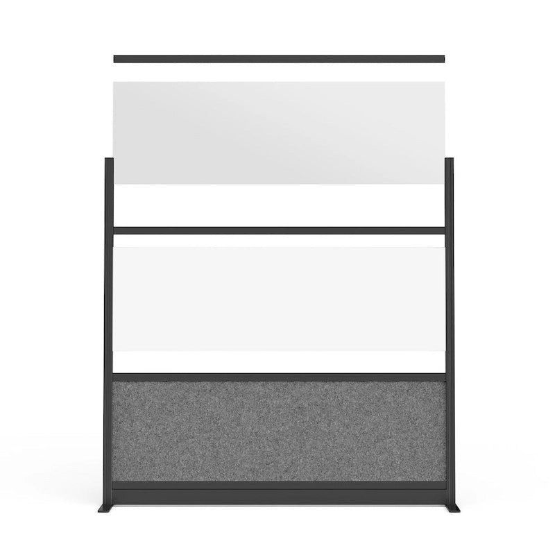 Système de Cloison Modulaire – Cadre Noir, Cloison de Départ 70x70, Panneaux Larges
