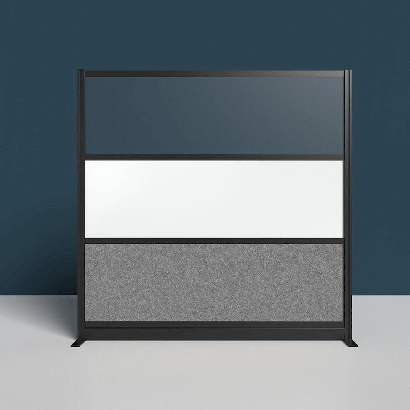 Système de Cloison Modulaire – Cadre Noir, Cloison de Départ 70x70, Panneaux Larges