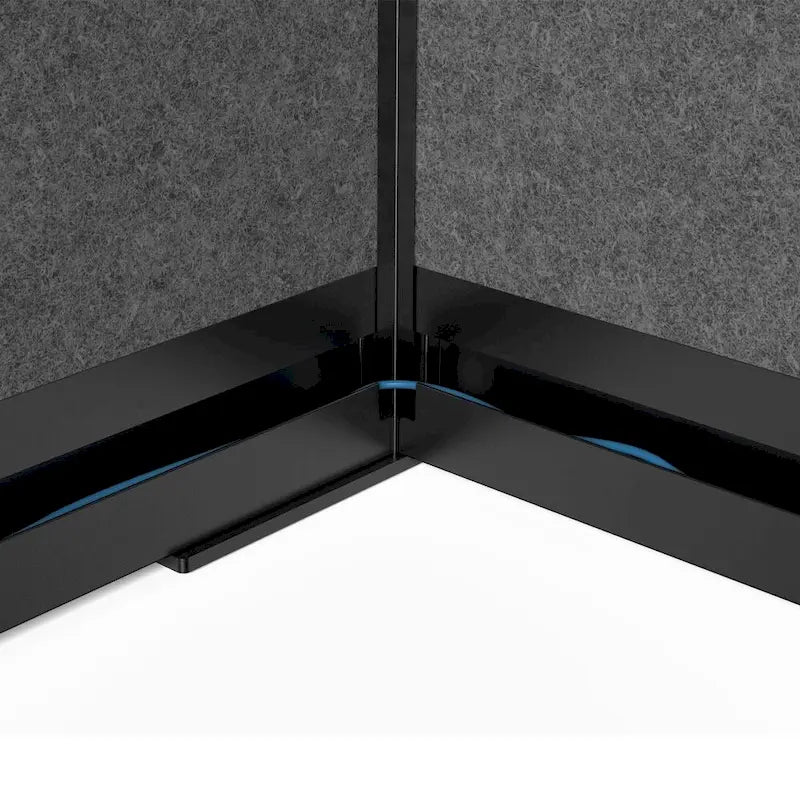 Système de Cloison Modulaire – Cadre Noir, Cloison de Départ 70x70, Panneaux Larges
