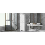 Armario de almacenamiento para baño con cajón y estante ajustable