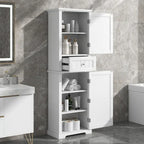 Armario de almacenamiento para baño con cajón y estante ajustable
