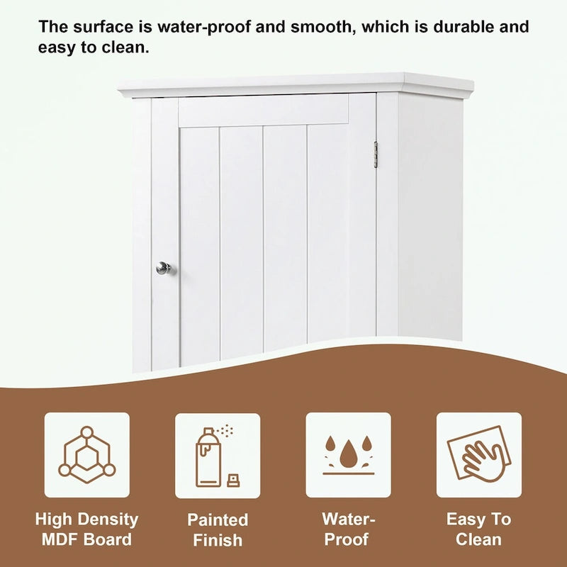 Armario de almacenamiento para baño con cajón y estante ajustable