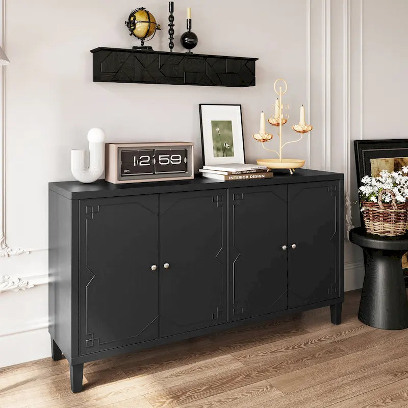 Banc rembourré en similicuir avec base en acrylique de 44,7 po — Capacité de 280 lb