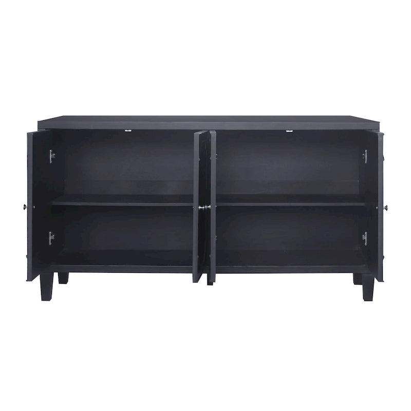 Banc rembourré en similicuir avec base en acrylique de 44,7 po — Capacité de 280 lb