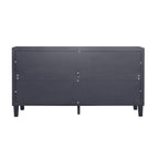 Banco tapizado de piel sintética de 44.7" con base de acrílico — Capacidad de 280 lbs