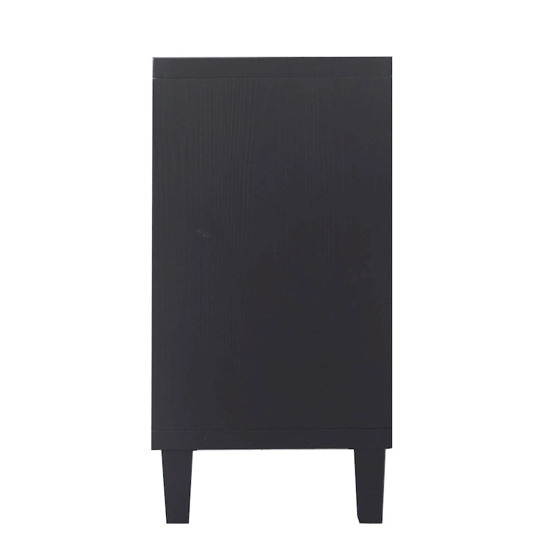Banco tapizado de piel sintética de 44.7" con base de acrílico — Capacidad de 280 lbs